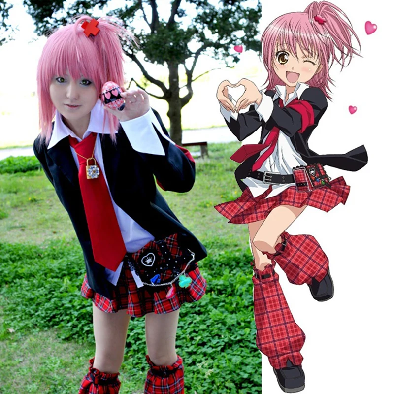 Naruto Haruno Sakura Shugo Chara Amu Hinamori Short Hair Pink