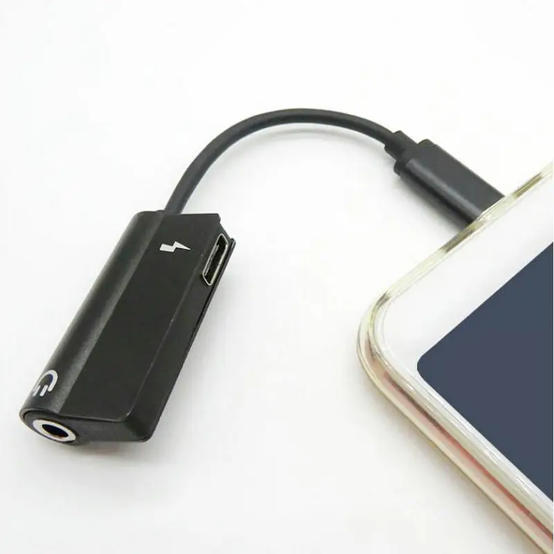 1 шт Usb Тип C адаптер Зарядное устройство аудио кабель 2 в 1 Тип-C до 3,5 мм разъем для наушников вспомогательный конвертер для samsung Xiaomi htc huawei