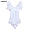 New  Women Fashion OL short Sleeve Solid Round Neck Ruffles Blouse Body Shirt metal chains design S-M-L-XL SY0201 1