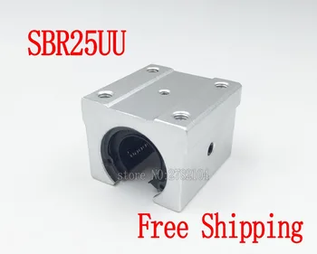 

Free shipping SBR25UU aluminum block 25mm Linear motion ball bearing slide block match use SBR25 25mm linear guide rail 1pcs
