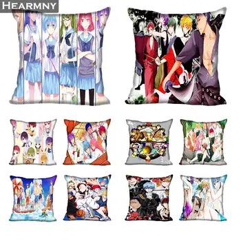 

Kuroko No Basket Pillow Cover Bedroom Home Office Decorative Pillowcase Square Zipper Pillow Cases Satin Soft No Fade