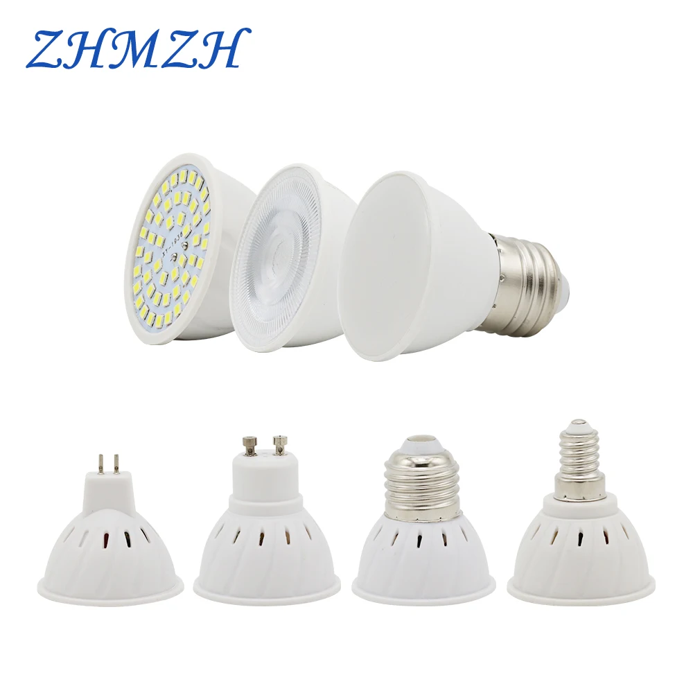 Светодиодная лампа E27 E14 MR16 GU10 220 В 48 Светодиодный одов чип s 2835 SMD 6 Вт|corn bulb|lampada led