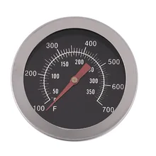 Stainless Steel Oven Thermometers BBQ Smoker Pit Grill Bimetallic thermometer Temp Gauge with Dual Gage 500 Degree Cooking Tools