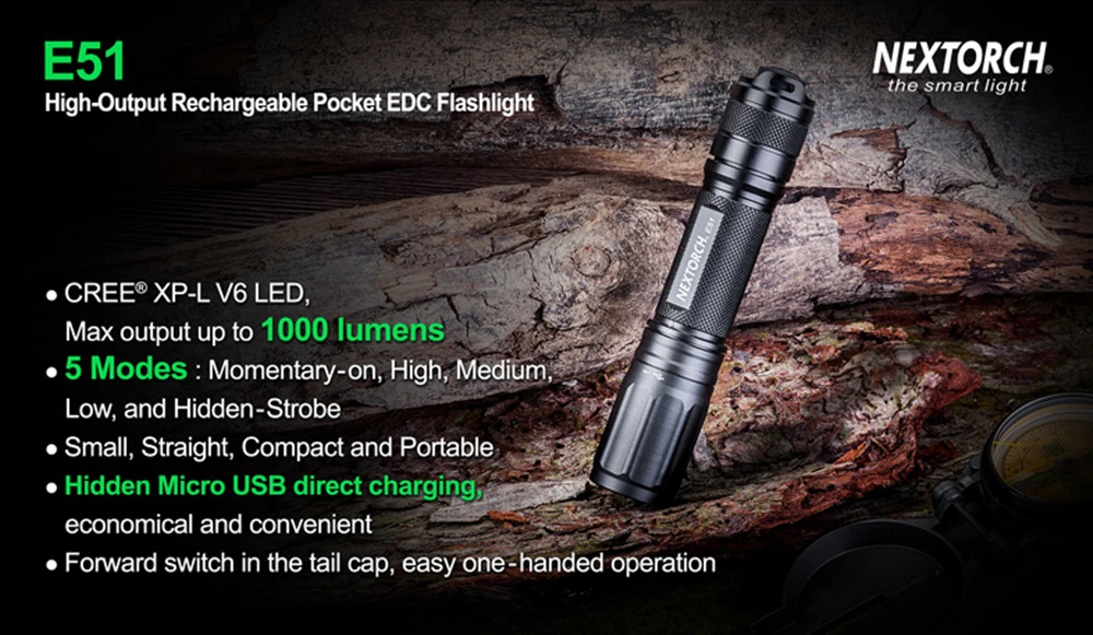 NEX фонарь 1000 люмен 18650 тактический фонарь USB высокой мощности перезаряжаемый светодиодный фонарь для охоты рыбалки на открытом воздухе