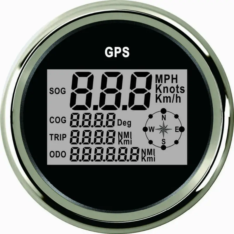 85mm GPS Digital Anzeigen Tachometer Tacho Wasserdichte für Auto Boot Yacht LKW 