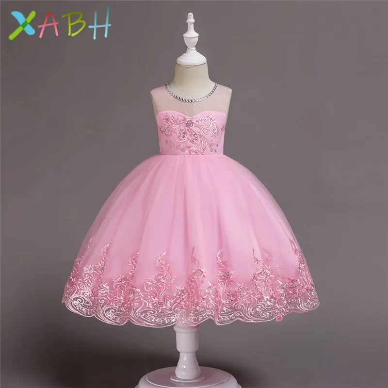 

Princess Flower Girl Dress Summer Tutu Wedding Birthday Party Kids Dresses For Girls Children's Costume Teenager Prom Designs