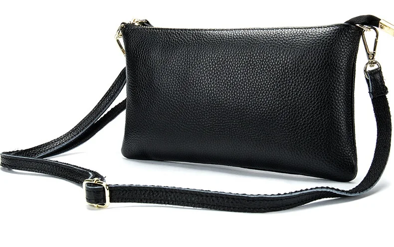 MJ Women Genuine Leather Shoulder Bag Female Real Leather Messenger Bag Crossbody Handbag Clutch Purse Ladies Casual Bags (13)