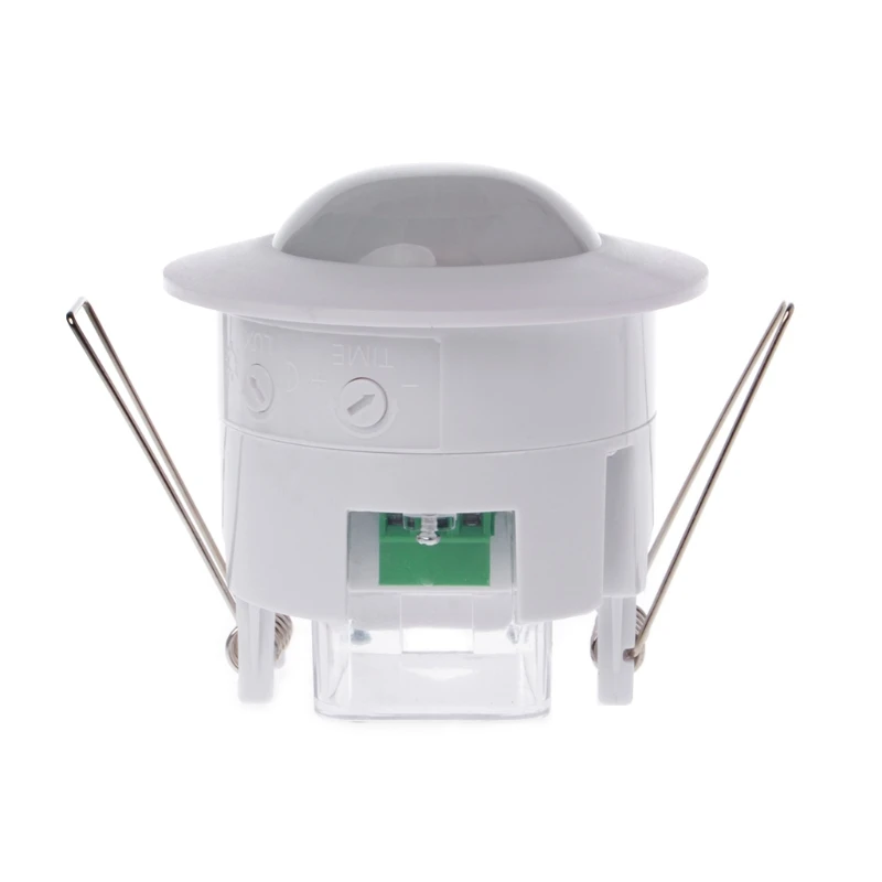 

AC 110-240V Adjustable Ceiling PIR Infrared Body Motion Sensor Switch Embedded PIR Lamp Light Switch New 2019