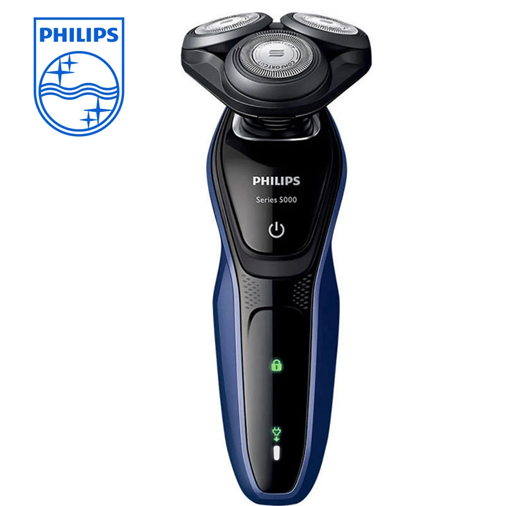 Электробритва Philips S5081 с IPX 7 Уровень Водонепроницаемый моющийся 5D Dloating перезаряжаемые 1 h время зарядки для Мужской бритвы