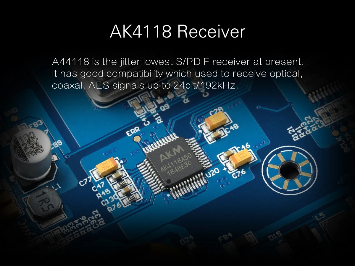 Topping D-70 AK4497*2 DAC AK4118 Receiver XMOS XU208 DSD512 Native 32Bit/768kHz Hi-Res audio with Remote Control Decoder