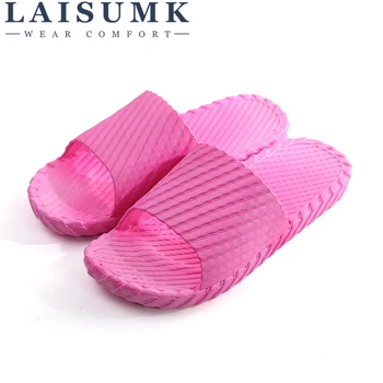 

2019 LAISUMK Women's Sandals Summer Beach Flip Flops Lady Lover Unisex Indoor Slippers
