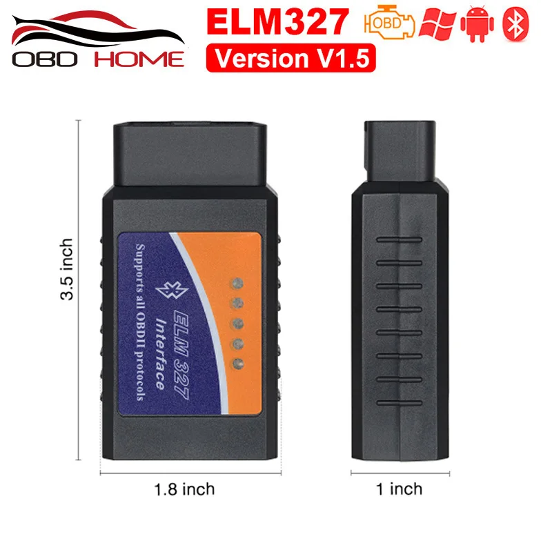 

2019 OBD2 Mini ELM327 Bluetooth V2.1 / V1.5 OBD2 Car Diagnostic Tool ELM 327 Bluetooth For Android/Symbian For OBDII Protocol