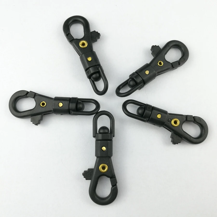 

EDC Camping Tool Black Mini Rotatable Buckle Hang Quickdraw Key Chain Outdoor Survival Carabiner Hooks Buckle Keyring FW045