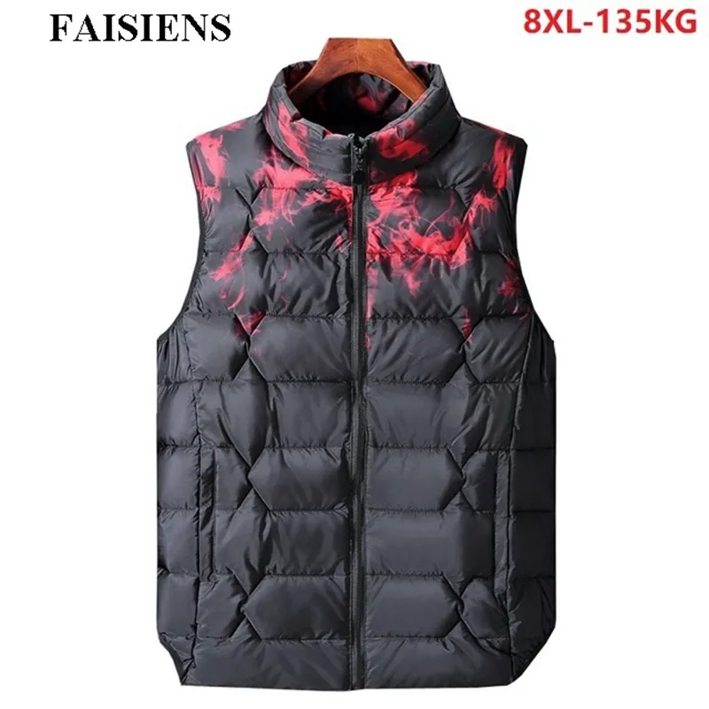 Plus Large Size Men Vests Thick Warm Winter 6XL Big Men Sportwear 5XL 7XL 8XL Hipster Parkas