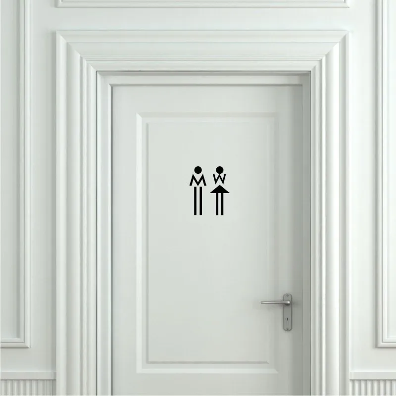 Buy Interesting Funny Women & Man Washroom Toilet
