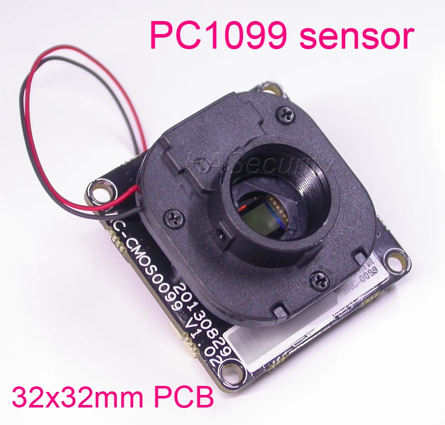1/3" Pixelplus PC1099 CMOS image sensor security camera 32x32mm PCB