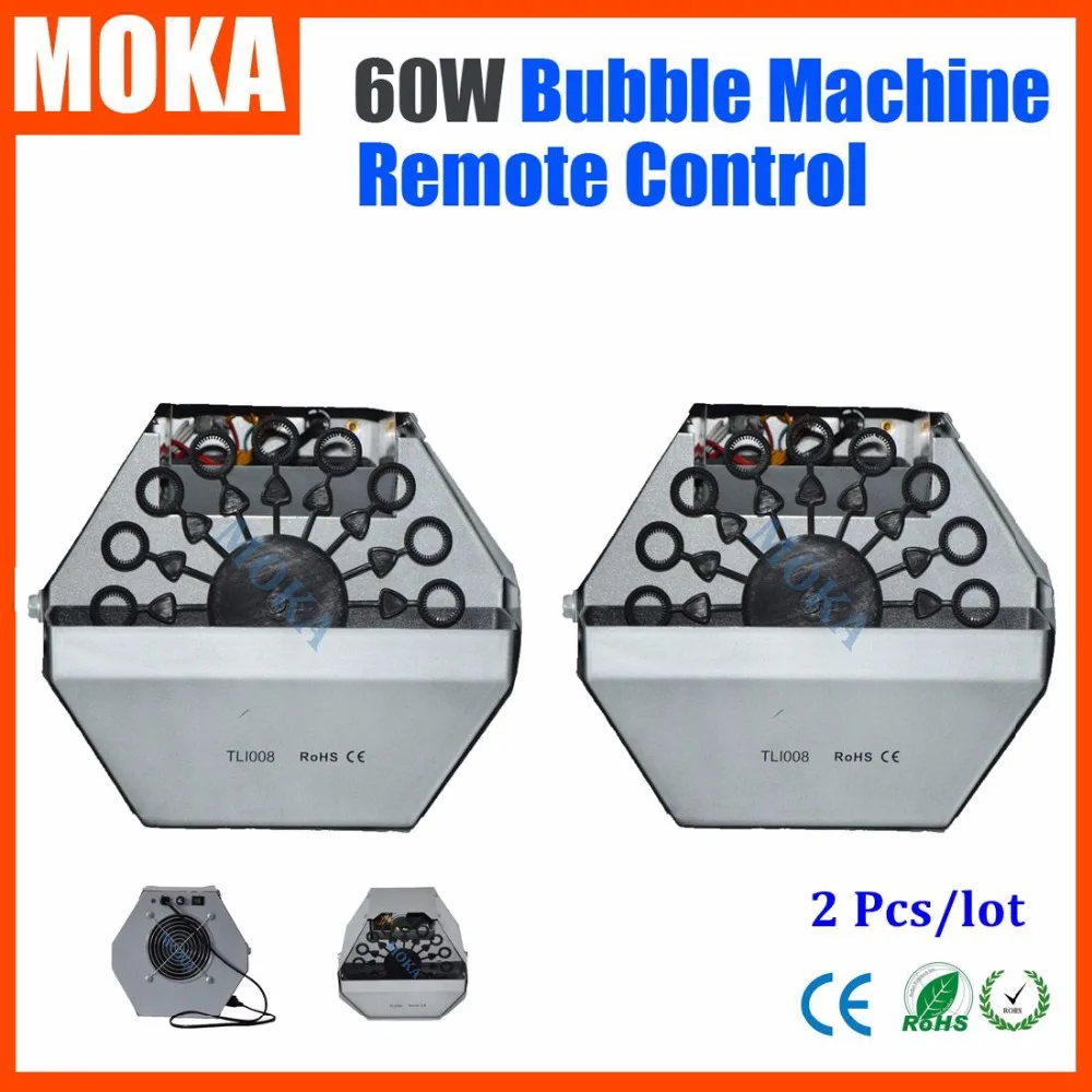 

2 Pcs Hot Roll Soup 60w Bubble Machine stage Effects Auto Blower electric Bubble Machine for Christmas wedding Party