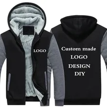 Drop shipping USA Size Men Hoodies, Sweatshirts Personalized Customized LOGO Printed Design DIY Men’s Custom made Jackets Coats