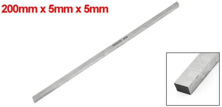 US Stock 2pcs 2 x 10 x 200mm Rectangle Blades Bar Handy Lathe HSS Tool Bit 