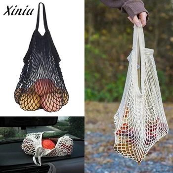 

Mesh Net Turtle Bag String Shopping Bag Reusable Fruit Storage Handbag Totes Convenient shopping mesh bag for fruit packaging