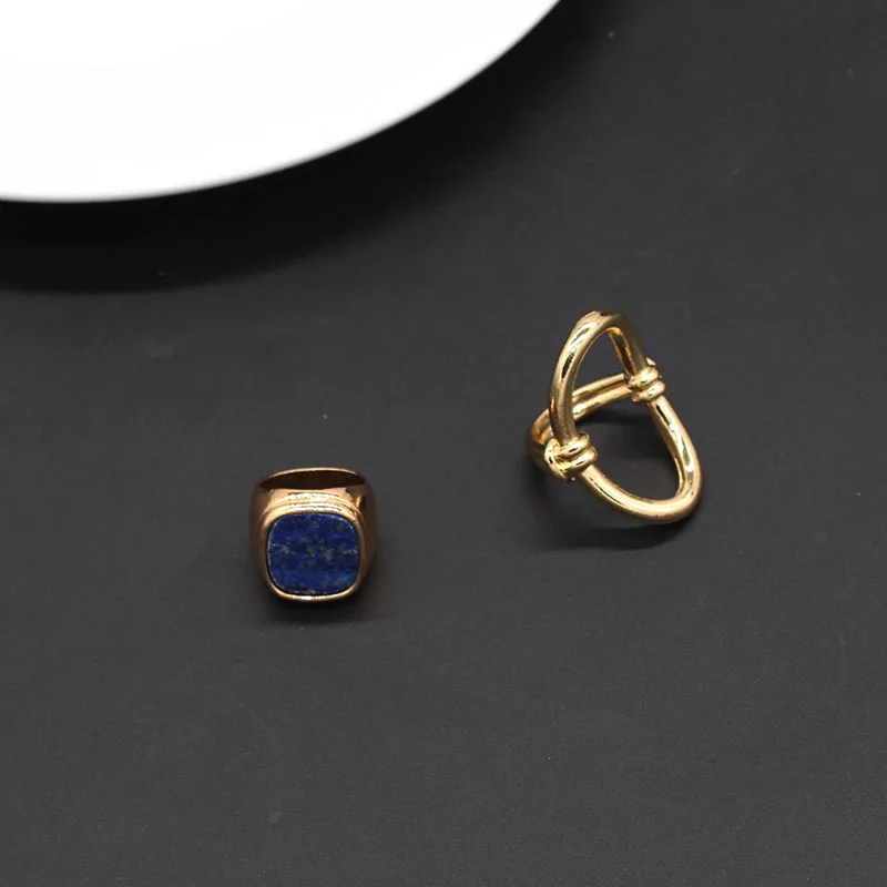 

Fashionable temperament ring golden index finger chic net red joint ring female exaggerated personality personality ring725