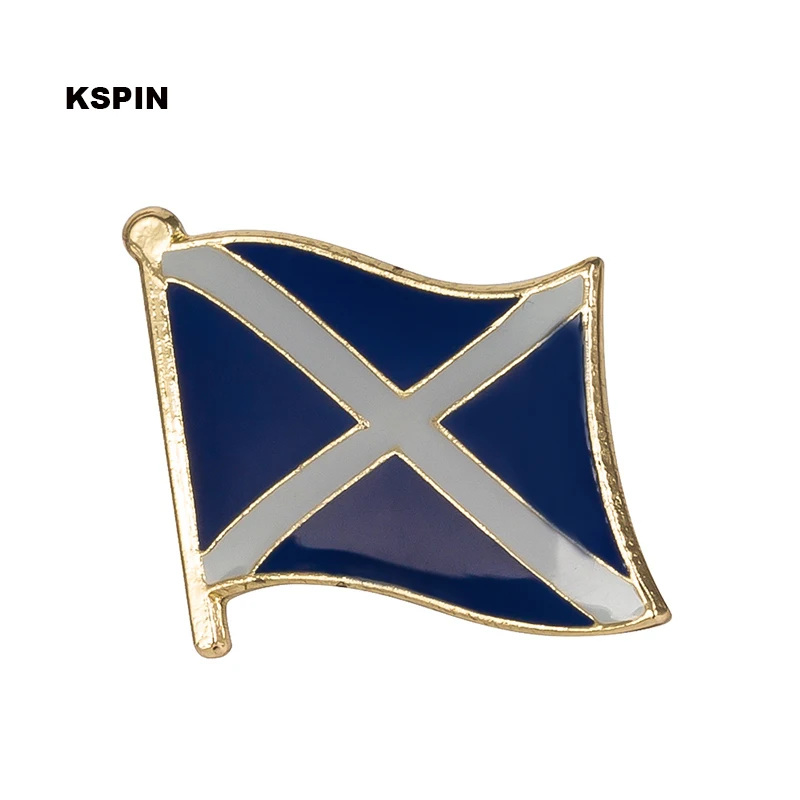 Шотландский синий флаг лацкан булавка значок булавка 300 шт. брошь 20 шт. на лот значки KS-0241
