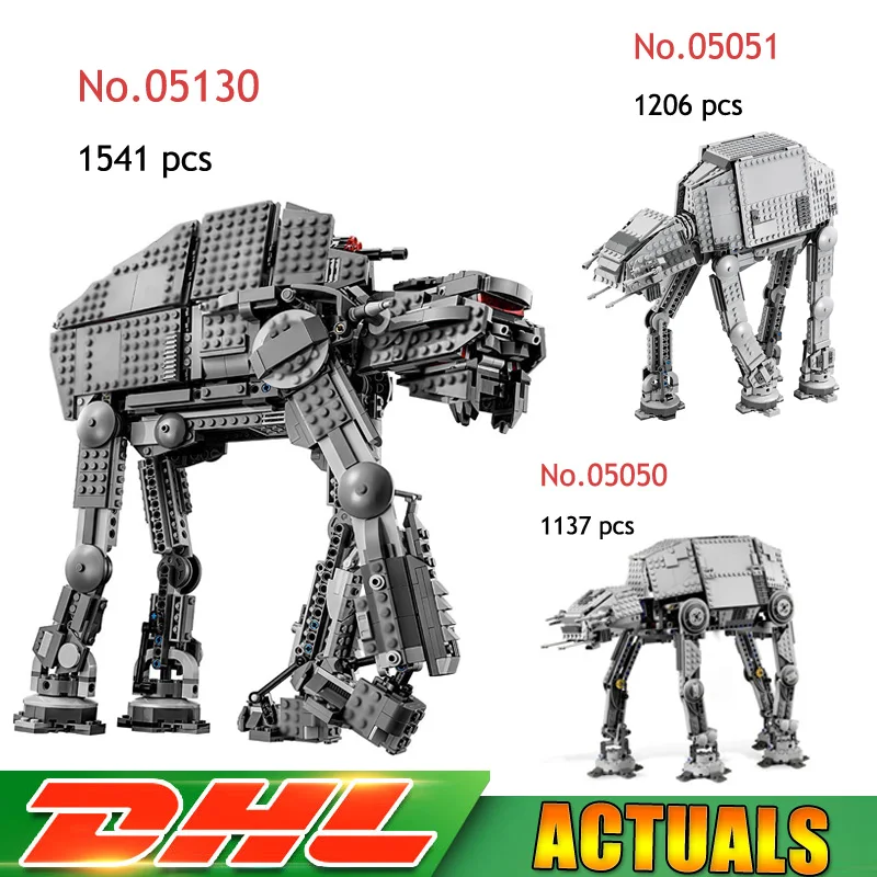 

Lepin Toys 05050 05051 05130 Star Wars the Robot AT Model Building blocks Brick Educational toy LegoINGlys 75054 10178 gifts