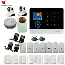 YoBang Security WIFI GSM RFID Security Home Intruder Alarm System Wireless Android Russian Spanish Voice Solar