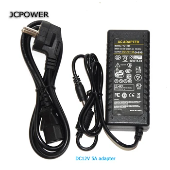 

JCPOWER LED lighting transformer DC12V 5A 60W Power Adatper Power supply for LED strip led module, free shipping