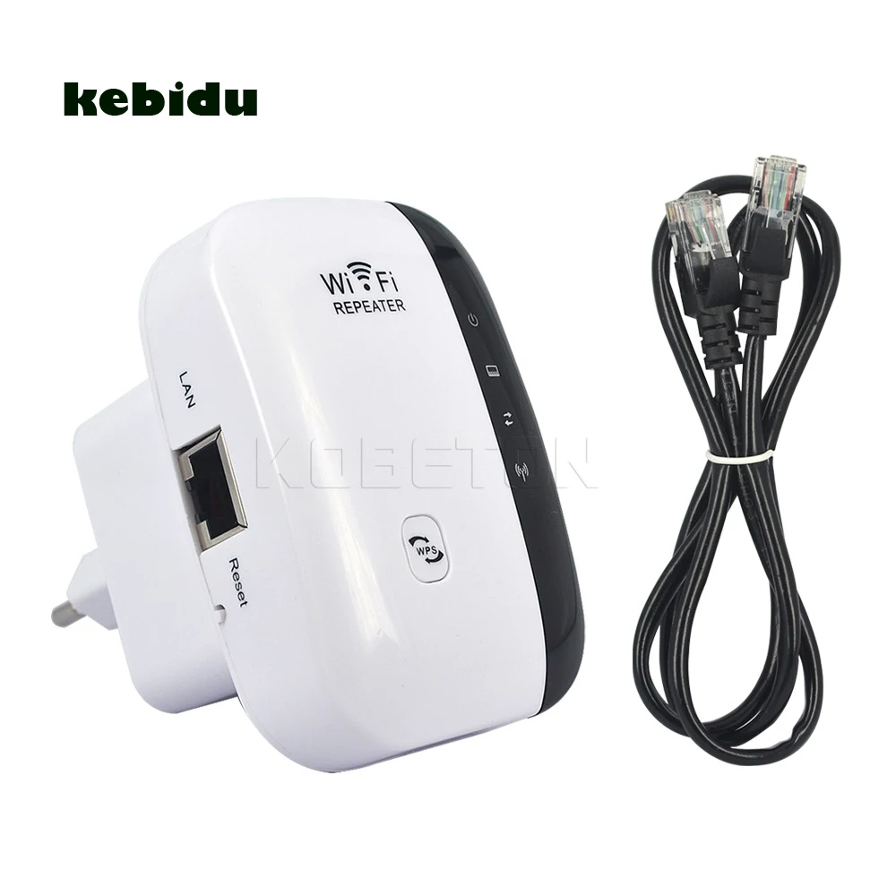 

kebidu Hot Wireless Wifi Repeater 802.11n/b/g Network Routers 300Mbps Range Expander Signal Booster Extender WIFI Wps for Home