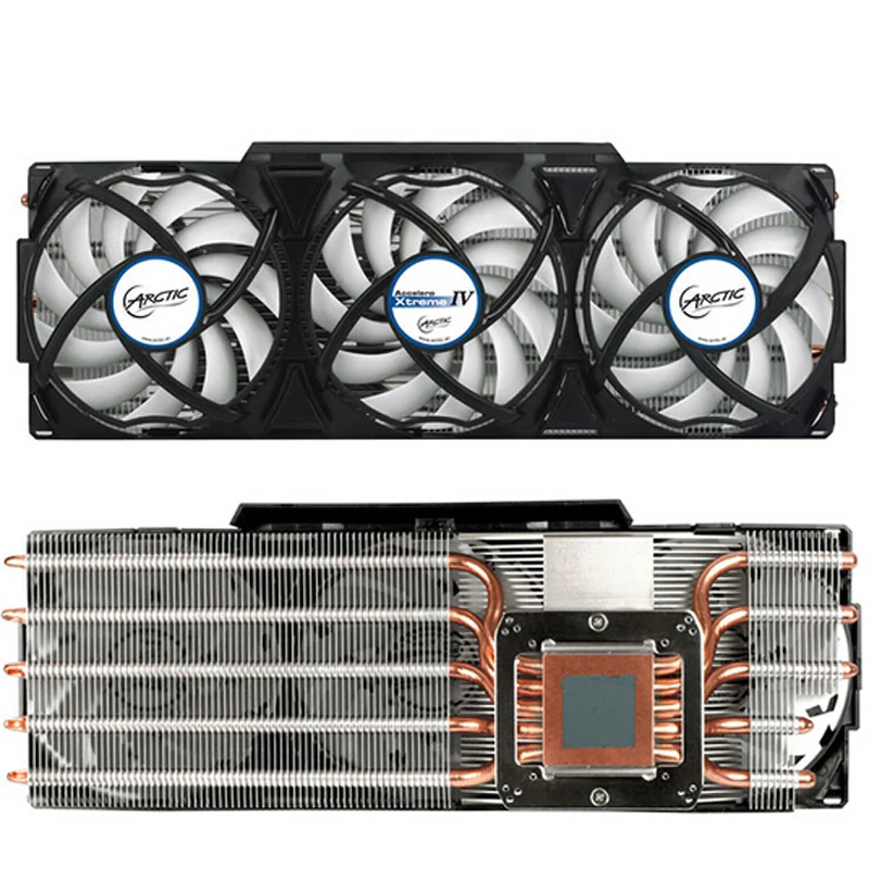 Radiateur радиатора VGA Кулер Вентилятор Для AMD Radeon R9 290 (Х) 270 (X) R7 265 HD 8870 7870 (XT ггц) 7850 6970 6950