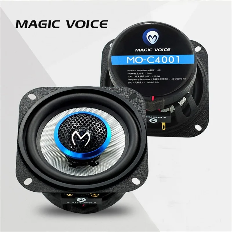 4 Inch Auto Loudspeaker Paired Automobile Automotive Car Hifi Coaxial