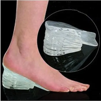 

Foot Care 5 Layers Taller Insole Silicone Gel Inserts Lift Shoes Anti Slip Height Increase Pain Heel Soft Women Men