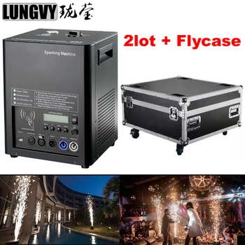 

Free Shipping 2pcs/Lot With Flycase Cold Spark Fireworks Fountain Machine Fireworks Spark Machine Fake Flame Effect Party stage