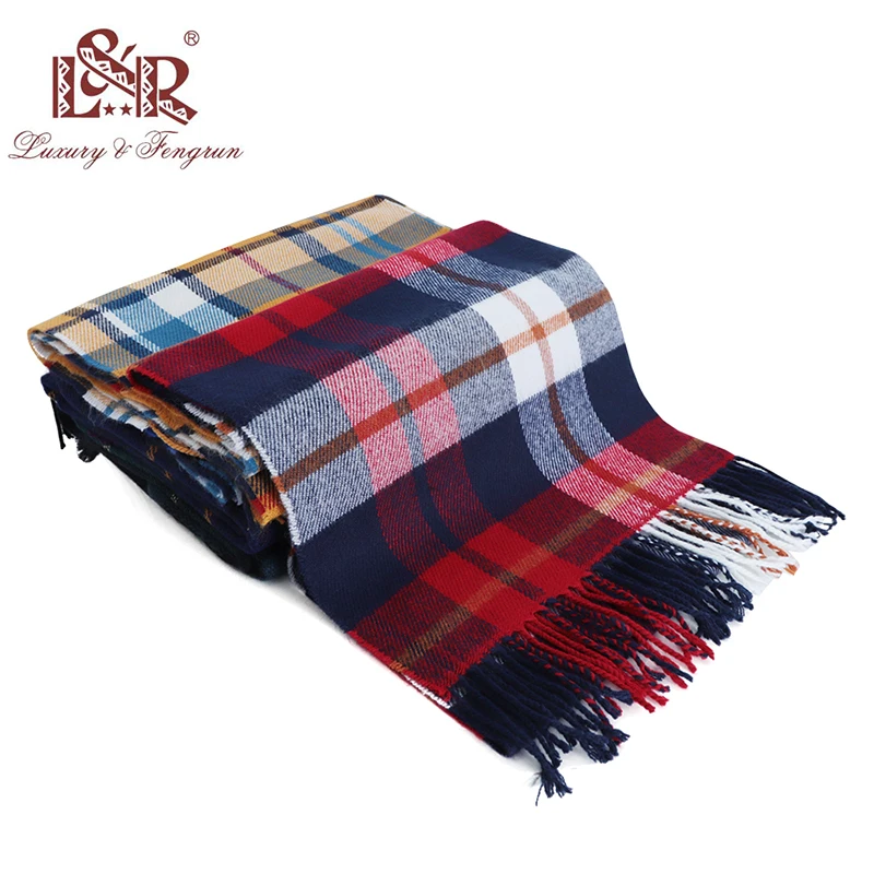 2018 Autumn Winter Cashmere Children Scarf Classic Plaid Kid Scarves Foulard Girl Wool Shawls Women Winter Sjaal Bufandas Hombre