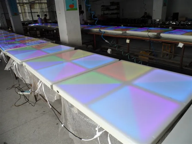 Цветная светодиодная панель TIPTOP RGB для танцев 1 м * алюминиевая рама подвал из АБС