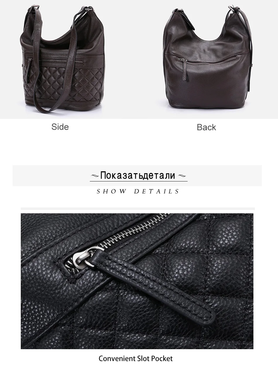 Luxury Designer Women Handbag 2019 Shoulder Bag 100% Genuine Leather Fashion Female Handbag Bucket Lady Tote Purse Large Capacity (7)