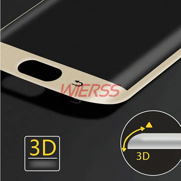 9H 3D полное покрытие Закаленное стекло Защитная пленка для экрана Samsung Galaxy S7 Edge S8