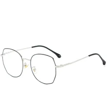 Ретро-бокс с плоским зеркалом, женские корейские модные компьютерные очки, маленькие, свежие, голубые, легкие, блокирующие очки, унисекс