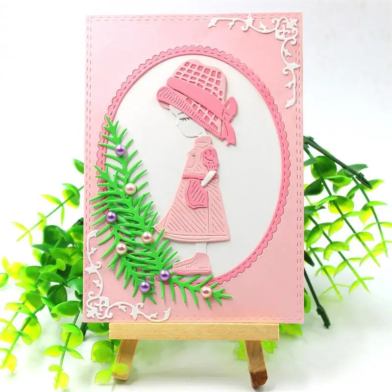 

KSCRAFT Lovely Girl Metal Cutting Dies Stencils for DIY Scrapbooking/photo album Decorative Embossing DIY Paper Cards