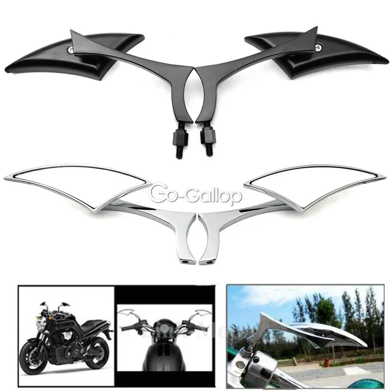 Универсальные боковые зеркала заднего вида для мотоцикла Honda Yamaha Kawasaki Suzuki Harley