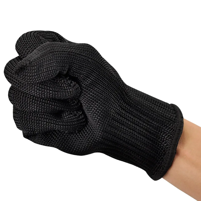 Одна пара из нержавеющей стали проволоки защитные перчатки мясника анти-резки рабочие защитные перчатки порезостойкие