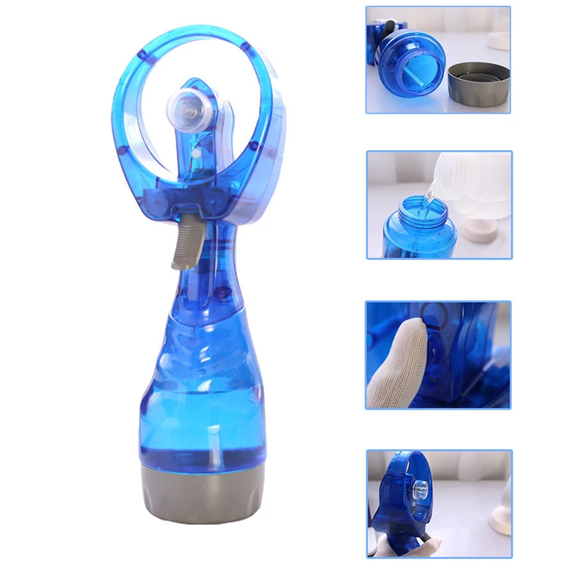 

2019 Drop Shpping Bring Your Own Water Spray Fan Mini Convenience Water Jet Fan Summer Days for Hand-Held