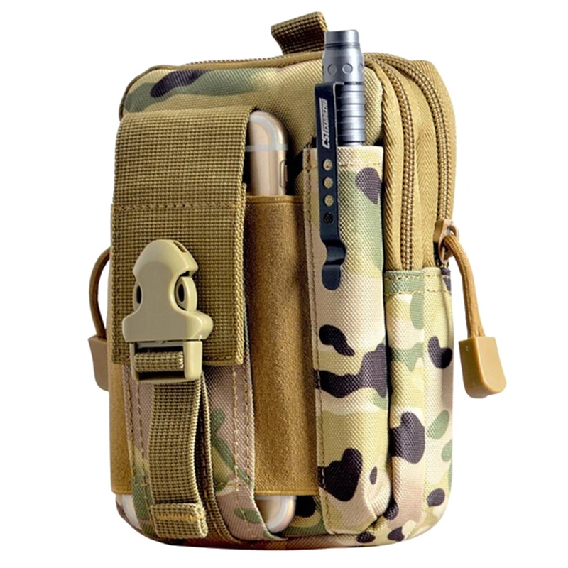 Molle Waist Bags Men's Casual Waist Pack Purse Mobile Phone Case for Phone Sand