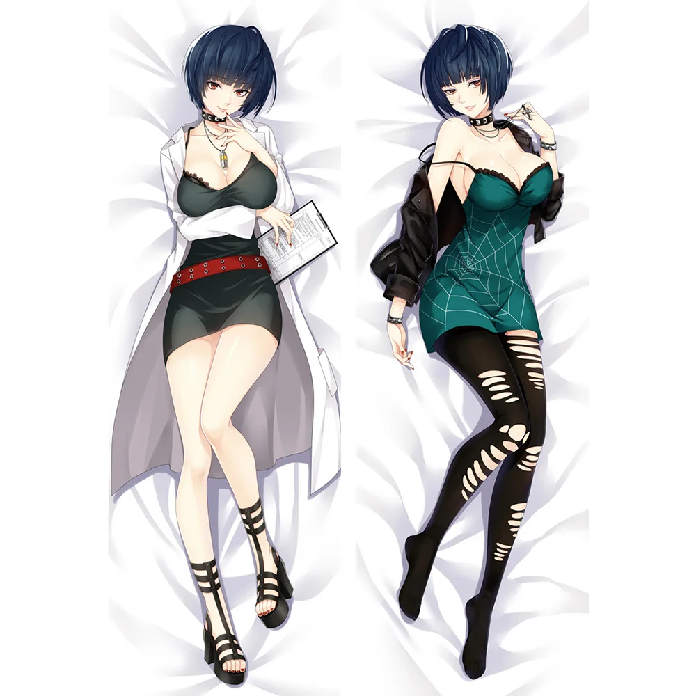 Аниме JK Persona 5 P5 Takemi Tae Dakimakura Чехол на подушку для тела, Чехол на подушку, короткие волосы, игра, доктор, девушка, сексуальная