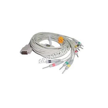 

Compatible with Nihon Kohden ECG-9620, ECG-9010,ECG-9020, ECG-9022,ECG-9110,ECG-9130 10-Lead EKG Cable,IEC,DIN3.0.