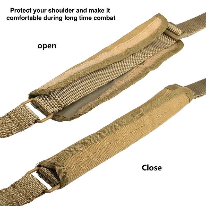 Tactical 2 Two Points Gun Sling Strap Bungee with QD Buckles for Hunting Airsoft RL30-0006-12