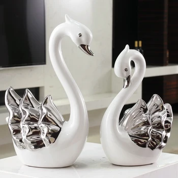 

Family decoration decoration indoor bedroom supplies Home Furnishing Swan wine accessories European wedding gift