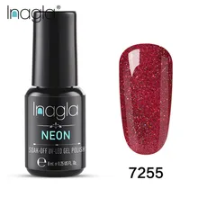 Inagla лак для ногтей Полупостоянный УФ эмаль гибридный дизайн ногтей вымачивать праймер верхнее основание лак Гель-лак