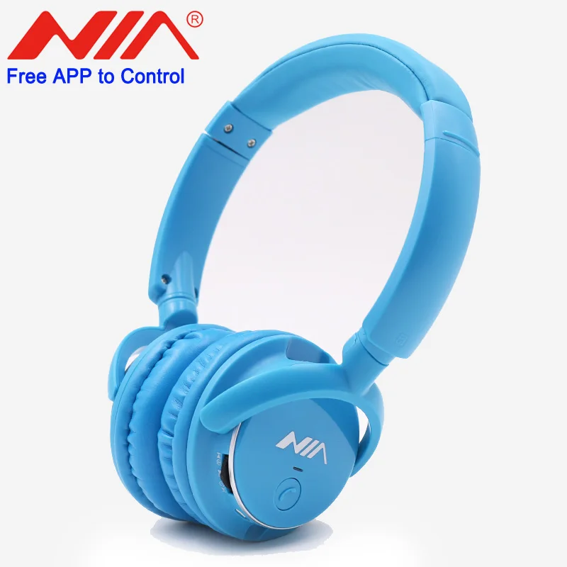 Беспроводные наушники вкладыши NIA Q1 Bluetooth управление через приложение Micro SD/TF